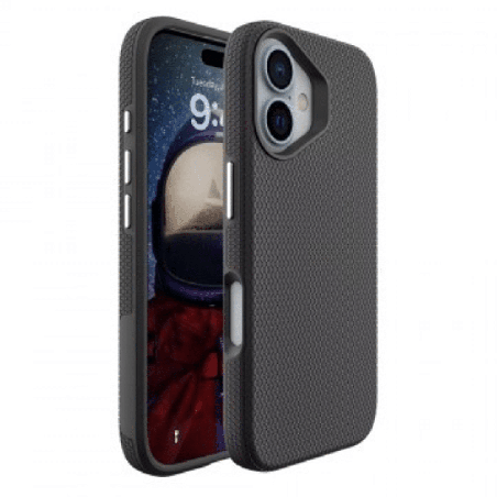 iPhone 16 Plus Compatible Case Cover With Shockproof Rugged And Compatible With Magsafe Technology - Black