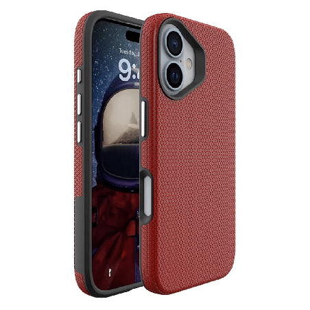 iPhone 16 Plus Compatible Case Cover With Shockproof Rugged And Compatible With Magsafe Technology - Red