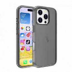 iPhone 16 Plus Compatible Case Cover With Shockproof Ultimate Cover - Clear Black