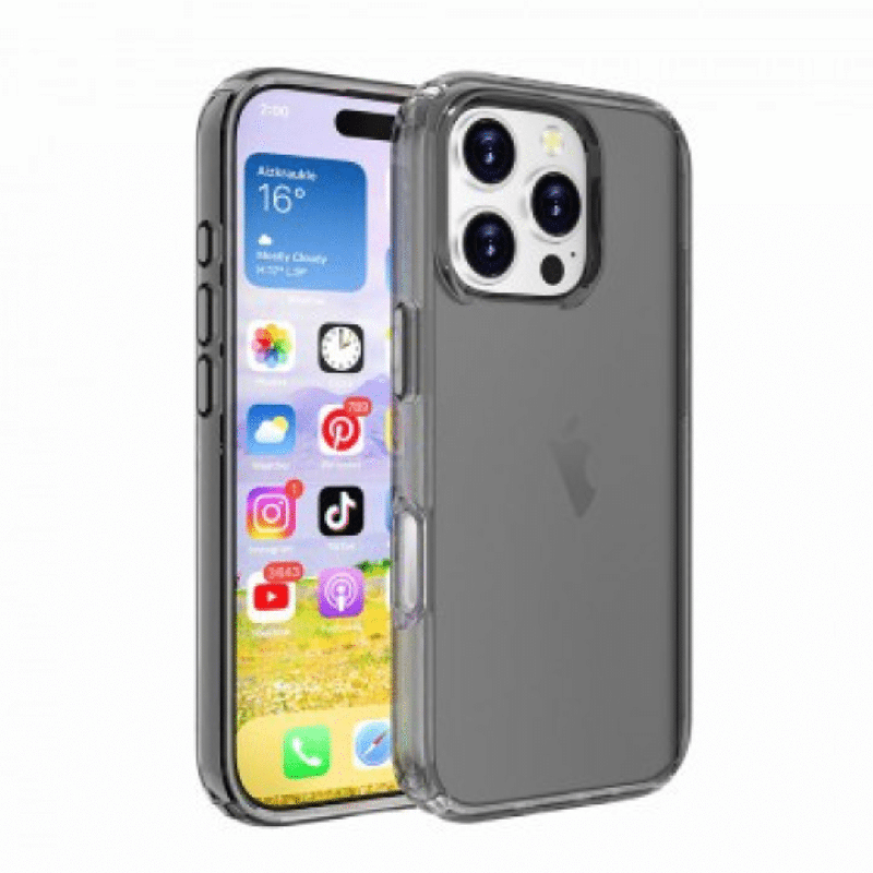 iPhone 16 Plus Compatible Case Cover With Shockproof Ultimate Cover - Clear Black