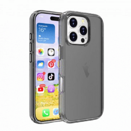 iPhone 16 Plus Compatible Case Cover With Shockproof Ultimate Cover - Clear Black