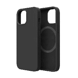 iPhone 16 Pro Max Compatible Case Cover With Liquid Silicone And Compatible With MagSafe Technology - Black