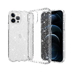 iPhone XR Compatible Case Cover With Ultimate Glitter Shockproof Protection – Transparent