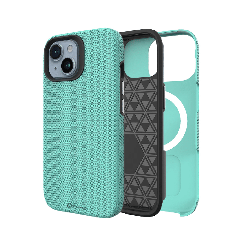 iPhone 16 Plus Compatible Case Cover With Shockproof Rugged And Compatible With Magsafe Technology - Mint