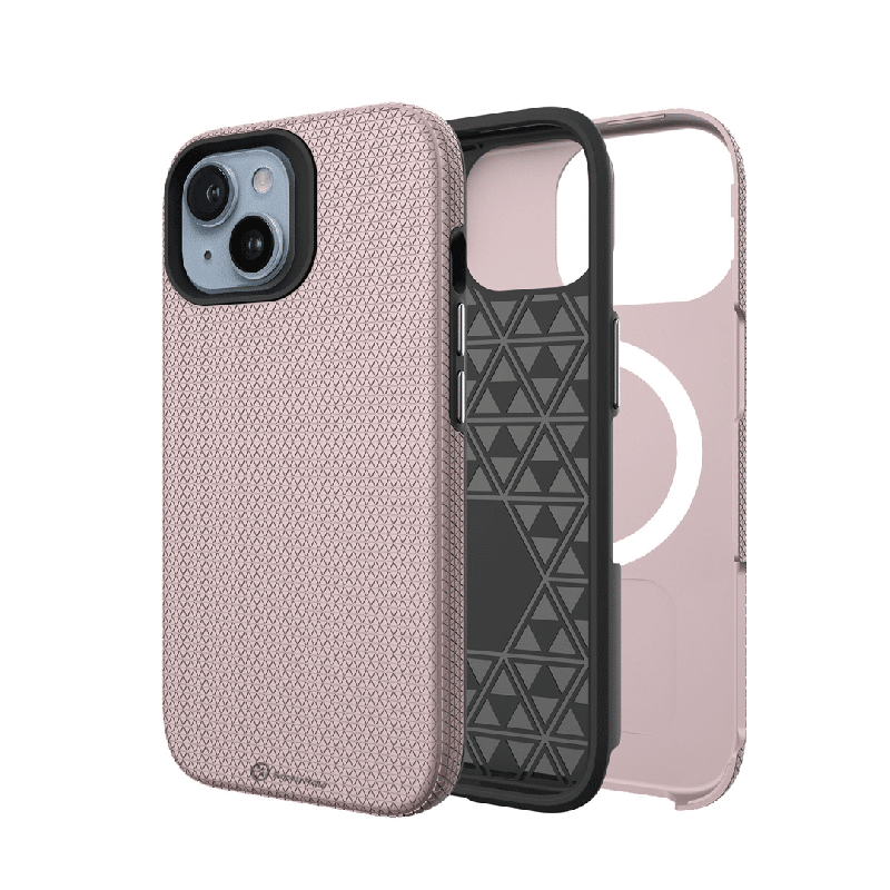 iPhone 16 Plus Compatible Case Cover With Shockproof Rugged And Compatible With Magsafe Technology - Rose Gold