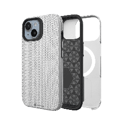 iPhone 16 Plus Compatible Case Cover With Shockproof Rugged And Compatible With Magsafe Technology - Silver