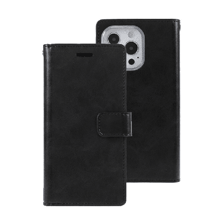 iPhone 16 Compatible Case Cover With Premium Mansoor Diary - Black