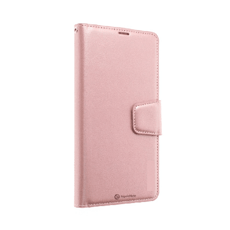 iPhone 16 Compatible Case Cover With PU Flip Leather Wallet - Rose Gold