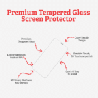 iPhone 16 Pro Compatible Tempered Glass Screen Protector