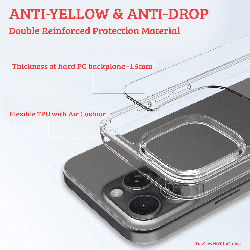 High Quality Acrylic + TPU Hybrid Transparent Case