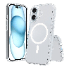 iPhone 16 Plus Compatible Case Cover With High Quality Acrylic + TPU Hybrid Transparent And Compatible With MagSafe Technology
