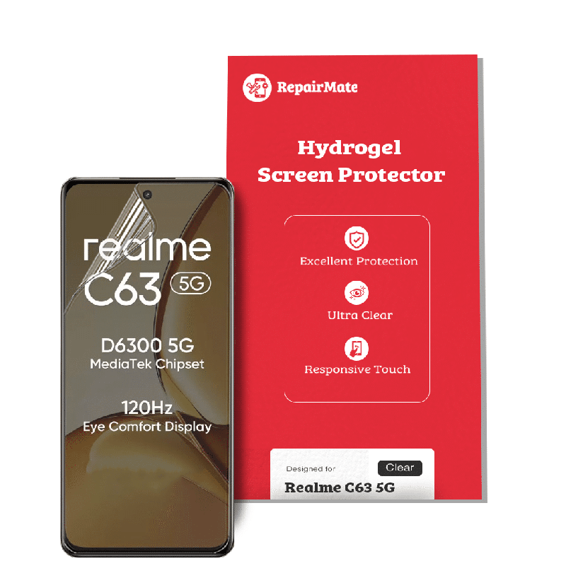 Realme C63 5G Compatible Hydrogel Screen Protector Full Cover