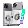 iPhone 16 Compatible Case Cover With Goospery Rail 2 Card Case - Transparent