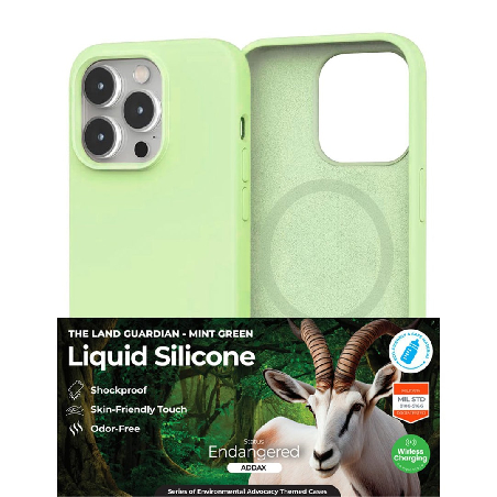 iPhone 16 Soft Liquid Silicone Case Cover Non-Toxic, Anti-Stains, Drop-Proof With MagSafe Compatibility - Mint