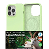 iPhone 16 Soft Liquid Silicone Case Cover Non-Toxic, Anti-Stains, Drop-Proof With MagSafe Compatibility - Mint