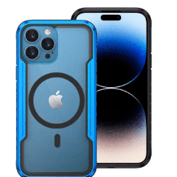 iPhone 16 Pro Max Compatible Case Cover With Shockproof Heavy Duty Armor And Compatible With Magsafe Technology - Blue