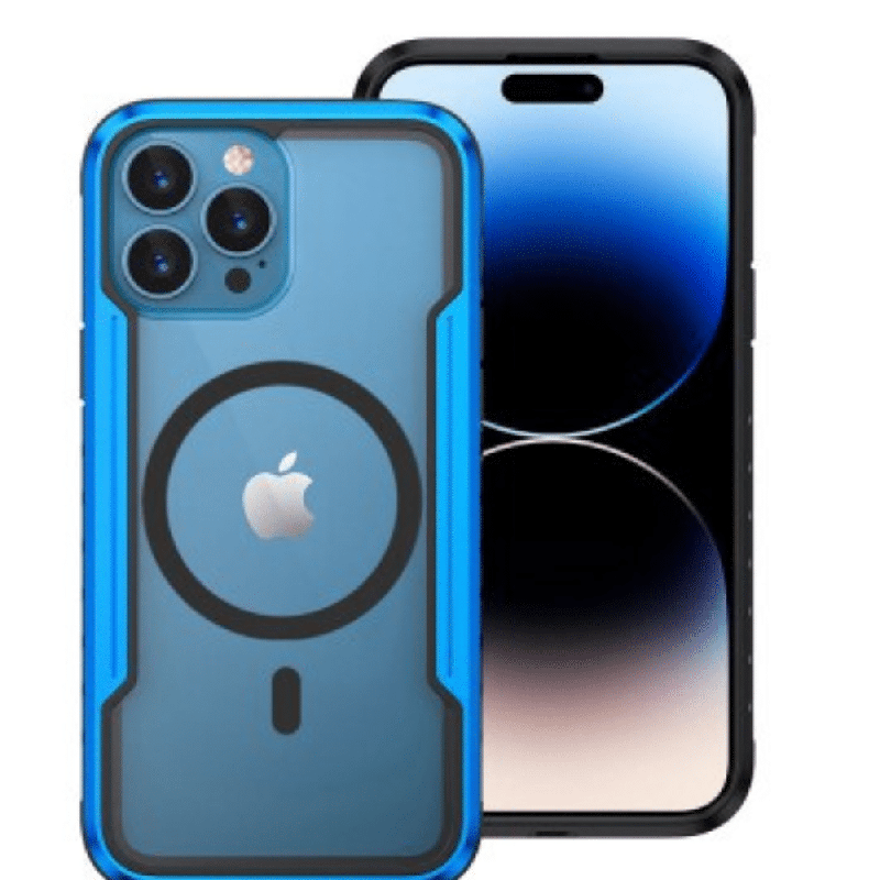 iPhone 16 Pro Max Compatible Case Cover With Shockproof Heavy Duty Armor And Compatible With Magsafe Technology - Blue