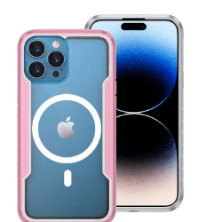 iPhone 16 Pro Max Compatible Case Cover With Shockproof Heavy Duty Armor And Compatible With Magsafe Technology - Rose Gold