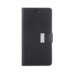 iPhone 16 Pro Max Compatible Case Cover With Premium Rich Diary – Black