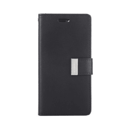 iPhone 16 Pro Max Compatible Case Cover With Premium Rich Diary – Black