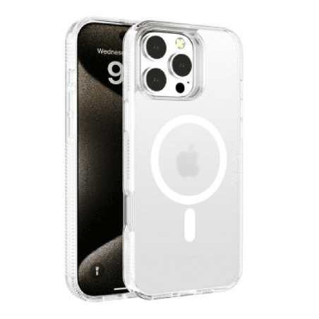 iPhone 16 Pro Compatible Frosted Matte Shockproof Case Cover with MagSafe Technology