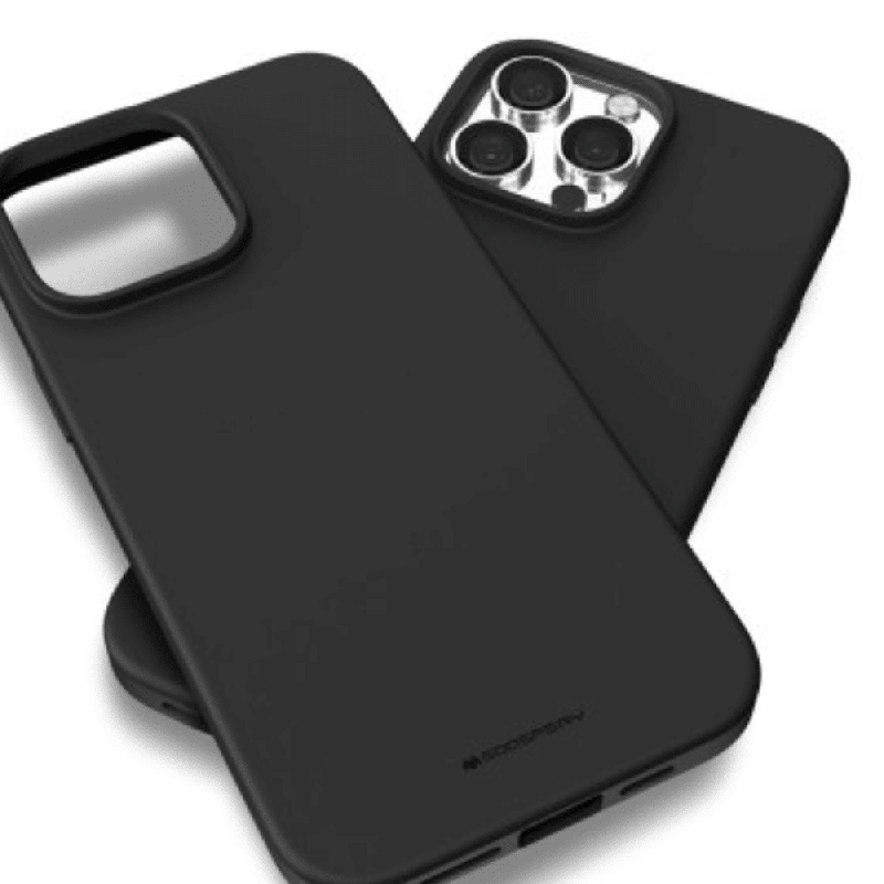 iPhone 16 Pro Max Compatible Case Cover With Soft Feeling Jelly And Stylish Design - Black