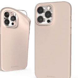 iPhone 16 Pro Max Compatible Case Cover With Soft Feeling Jelly And Stylish Design - Pink sand