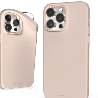 iPhone 16 Pro Max Compatible Case Cover With Soft Feeling Jelly And Stylish Design - Pink sand