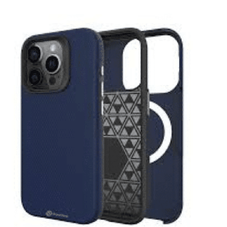 iPhone 16 Pro Max Compatible Case Cover With Shockproof Rugged And Compatible With MagSafe Technology - Navy