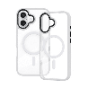 iPhone 16 Compatible Case Cover With Shockproof Metal Camera Lens Transparent Protection And Compatible With Magsafe Technology 