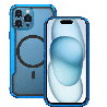 iPhone 16 Pro Compatible Case Cover with Shockproof Heavy Duty Armor and Compatible with MagSafe Technology - Blue