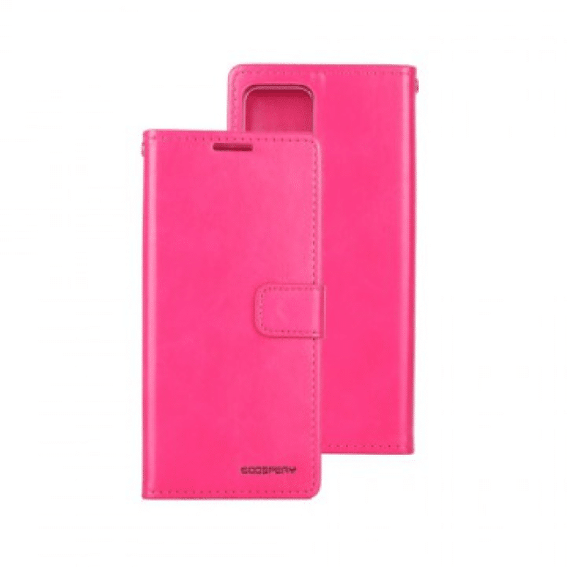 iPhone 16 Compatible Case Cover With Premium Bluemoon Diary Case With Magsafe Technology - HotPink