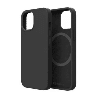 iPhone 16 Plus Soft Liquid Silicone Case Cover: Non-Toxic, Anti-Stains, Drop-Proof With MagSafe Compatibility - Black