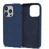 iPhone 16 Pro Soft Liquid Silicone Case Cover: Non-Toxic, Anti-Stains, Drop-Proof With MagSafe Compatibility - Navy