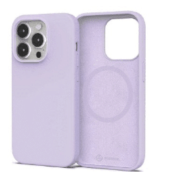 iPhone 16 Plus Soft Liquid Silicone Case Cover: Non-Toxic, Anti-Stains, Drop-Proof With MagSafe Compatibility - Purple