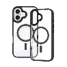 iPhone 16 Plus Compatible Case Cover With Shockproof Metal Camera Lens Transparent Protection And Compatible With Magsafe Techno