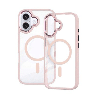 iPhone 16 Plus Compatible Case Cover With Shockproof Metal Camera Lens Transparent Protection And Compatible With Magsafe Techno