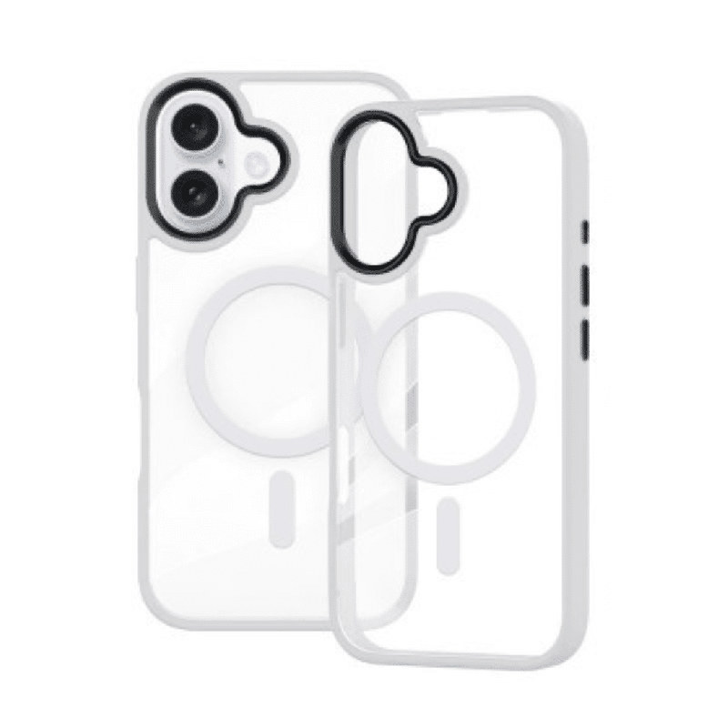 iPhone 16 Plus Compatible Case Cover With Shockproof Metal Camera Lens Transparent Protection And Compatible With Magsafe Techno