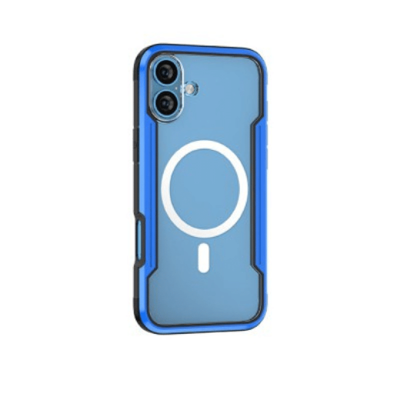 iPhone 16 Plus Compatible Case Cover With Shockproof Heavy Duty Armor And Compatible With Magsafe Technology - Blue