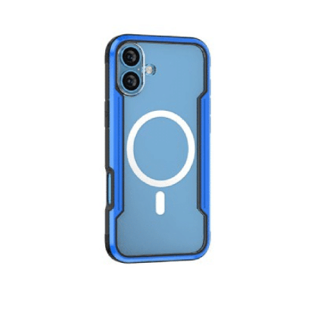 iPhone 16 Plus Compatible Case Cover With Shockproof Heavy Duty Armor And Compatible With Magsafe Technology - Blue