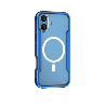 iPhone 16 Plus Compatible Case Cover With Shockproof Heavy Duty Armor And Compatible With Magsafe Technology - Blue