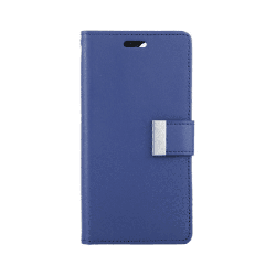 iPhone 16 Plus Compatible Case Cover With Premium Rich Diary - Navy
