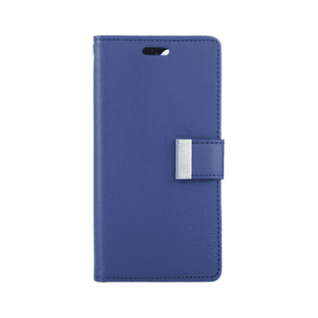 iPhone 16 Plus Compatible Case Cover With Premium Rich Diary - Navy
