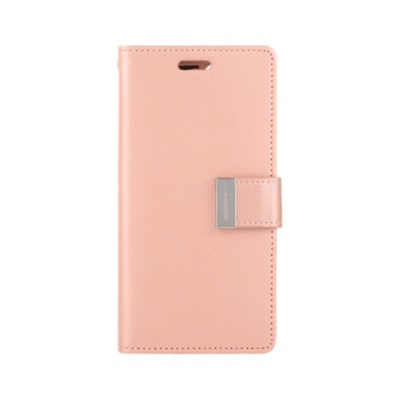 iPhone 16 Plus Compatible Case Cover With Premium Rich Diary - Rose Gold