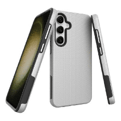 Samsung Galaxy S24 Plus Compatible Case Cover With Shockproof Rugged - Silver