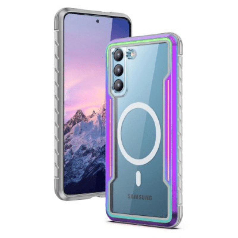 Samsung Galaxy S24 Plus Compatible Case Cover With Shockproof Heavy Duty Armor And Compatible With MagSafe Technology - Iridesce