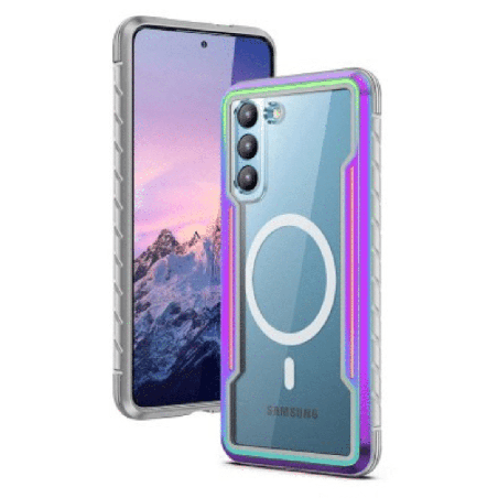 Samsung Galaxy S24 Plus Compatible Case Cover With Shockproof Heavy Duty Armor And Compatible With MagSafe Technology - Iridesce