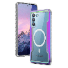 Samsung Galaxy S24 Plus Compatible Case Cover With Shockproof Heavy Duty Armor And Compatible With MagSafe Technology - Iridesce