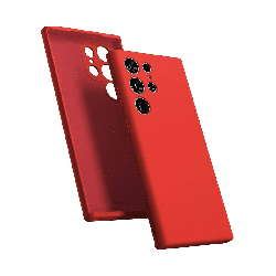 Samsung Galaxy S23 Ultra Compatible Case Cover With Premium Silicone - Red