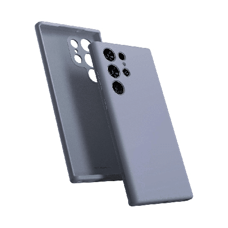 Samsung Galaxy S23 Ultra Compatible Case Cover With Premium Silicone - Lavender Grey